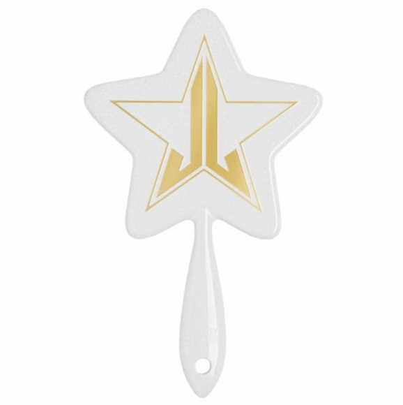 Jeffree Star Accessories - 🍭JSC White / Gold/ Pink Glitter Hand Mirror 🍭 Jeffree Star Accessories - 🍭JSC White / Gold/ Pink Glitter Hand Mirror 🍭